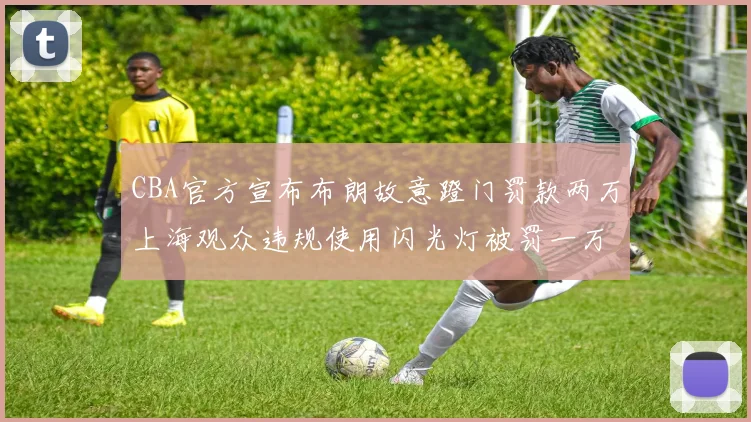 CBA官方宣布布朗故意蹬门罚款两万上海观众违规使用闪光灯被罚一万